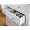 Farmhouse White Painted 2 Over 3 Oak Chest of Drawers - SPRING SALE - 8