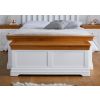 Farmhouse White Painted Large Oak Blanket Storage Box - 10% OFF SPRING SALE - 8