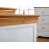 Farmhouse White Painted Large Oak Blanket Storage Box - 10% OFF SPRING SALE - 10