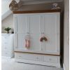 Farmhouse White Painted 3 Door Triple Wardrobe with Drawers - 10% OFF SPRING SALE - 5