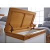 Farmhouse White Painted Oak Blanket Box - 10% OFF SPRING SALE - 3