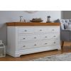 Farmhouse White Painted 3 Over 4 Oak Chest of Drawers - 20% OFF SPRING SALE - 2
