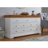 Farmhouse White Painted 3 Over 4 Oak Assembled Chest of Drawers - 10% OFF SPRING SALE - 2