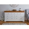 Farmhouse White Painted 3 Over 4 Oak Chest of Drawers - 20% OFF SPRING SALE - 3