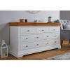 Farmhouse White Painted 3 Over 4 Oak Assembled Chest of Drawers - 10% OFF SPRING SALE - 5