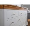 Farmhouse White Painted 3 Over 4 Oak Chest of Drawers - 20% OFF SPRING SALE - 6