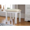 Farmhouse White Painted Oak Dressing Table Stool - SPRING MEGA DEAL - 2