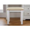 Farmhouse White Painted Oak Dressing Table Stool - SPRING MEGA DEAL - 5