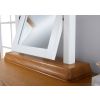 Farmhouse White Painted Oak Dressing Table Mirror - SPRING MEGA DEAL - 4