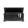 Toulouse Black Painted Large Assembled Blanket Box Storage Ottoman - 10% OFF CODE SAVE - 5
