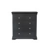 Toulouse Black Painted 2 Over 3 Chest of Bedroom Drawers - 9
