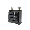 Toulouse Black Painted 2 Over 3 Chest of Bedroom Drawers - 10