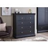 Toulouse Black Painted 2 Over 3 Chest of Bedroom Drawers - 2