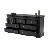 Toulouse Black Painted Large 3 Over 4 Fully Assembled Chest of Bedroom Drawers - 10% OFF SPRING SALE - 10