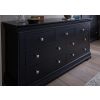 Toulouse Black Painted Large 3 Over 4 Fully Assembled Chest of Bedroom Drawers - 10% OFF SPRING SALE - 5