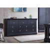 Toulouse Black Painted Large 3 Over 4 Fully Assembled Chest of Bedroom Drawers - 10% OFF SPRING SALE - 2