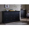 Toulouse Black Painted Grande 3 Over 4 Extra Large Chest of Drawers - 20% OFF SPRING SALE - 13