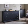 Toulouse Black Painted Grande 3 Over 4 Extra Large Chest of Drawers - 20% OFF SPRING SALE - 2