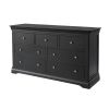 Toulouse Black Painted Grande 3 Over 4 Extra Large Chest of Drawers - 20% OFF SPRING SALE - 8