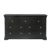Toulouse Black Painted Grande 3 Over 4 Extra Large Chest of Drawers - 20% OFF SPRING SALE - 9