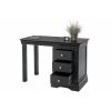 Toulouse Black Painted Single Pedestal Dressing Table - SPRING SALE - 9