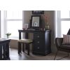 Toulouse Black Painted Single Pedestal Dressing Table - SPRING SALE - 12