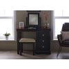 Toulouse Black Painted Single Pedestal Dressing Table - SPRING SALE - 13