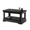 Toulouse Black Painted Coffee Table with Shelf - SPRING SALE - 6
