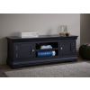 Toulouse Black Painted Large TV Unit 2 Doors and Shelf - SPRING SALE - 2