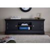 Toulouse Black Painted Large TV Unit 2 Doors and Shelf - SPRING SALE - 3