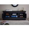 Toulouse Black Painted Large TV Unit 2 Doors and Shelf - 4