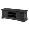 Toulouse Black Painted Large TV Unit 2 Doors and Shelf - 5