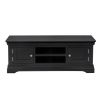 Toulouse Black Painted Large TV Unit 2 Doors and Shelf - SPRING SALE - 6