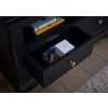 Toulouse Black Painted Fully Assembled TV Unit 2 Drawers - 4