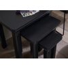 Toulouse Black Painted Fully Assembled Nest Of 3 Tables - SPRING SALE - 4