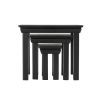 Toulouse Black Painted Fully Assembled Nest Of 3 Tables - SPRING SALE - 6
