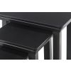 Toulouse Black Painted Fully Assembled Nest Of 3 Tables - SPRING SALE - 9