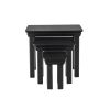 Toulouse Black Painted Fully Assembled Nest Of 3 Tables - SPRING SALE - 10
