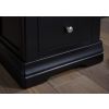 Toulouse Black Painted 2 Drawer Assembled Bedside Table - 20% OFF SPRING SALE - 4
