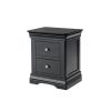 Toulouse Black Painted 2 Drawer Bedside Table - 20% OFF SPRING SALE - 6