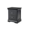 Toulouse Black Painted 2 Drawer Assembled Bedside Table - 20% OFF SPRING SALE - 6