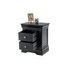 Toulouse Black Painted 2 Drawer Bedside Table - 20% OFF SPRING SALE - 8
