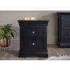 Toulouse Black Painted 2 Drawer Assembled Bedside Table - 20% OFF SPRING SALE - 3