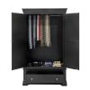 Toulouse Black Painted Double Wardrobe with Drawer - SPRING SALE - 9