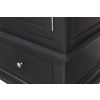 Toulouse Black Painted Large Triple Wardrobe with Drawer - 10% OFF SPRING SALE - 13