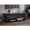 Toulouse Black Painted Large Coffee Table 4 Drawers with Shelf - 10% OFF SPRING SALE - 2