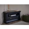 Toulouse Black Painted Fully Assembled Corner TV Unit with Drawer - SPRING SALE - 2