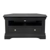 Toulouse Black Painted Fully Assembled Corner TV Unit with Drawer - SPRING SALE - 6