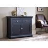 Toulouse 100cm Black Painted Assembled Sideboard with Drawers - SPRING SALE - 2