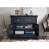 Toulouse 100cm Black Painted Assembled Sideboard with Drawers - SPRING SALE - 4
